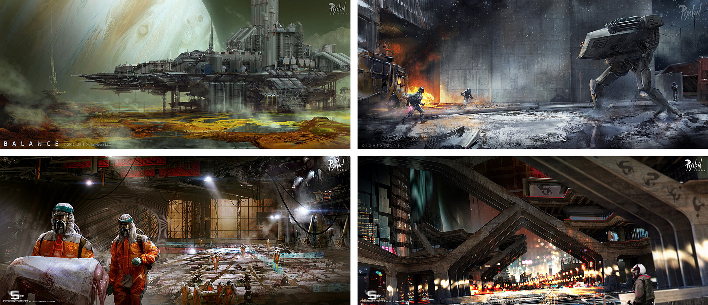 Science and Fiction - Concept Art from Pixoloid Studios - Editions Caurette