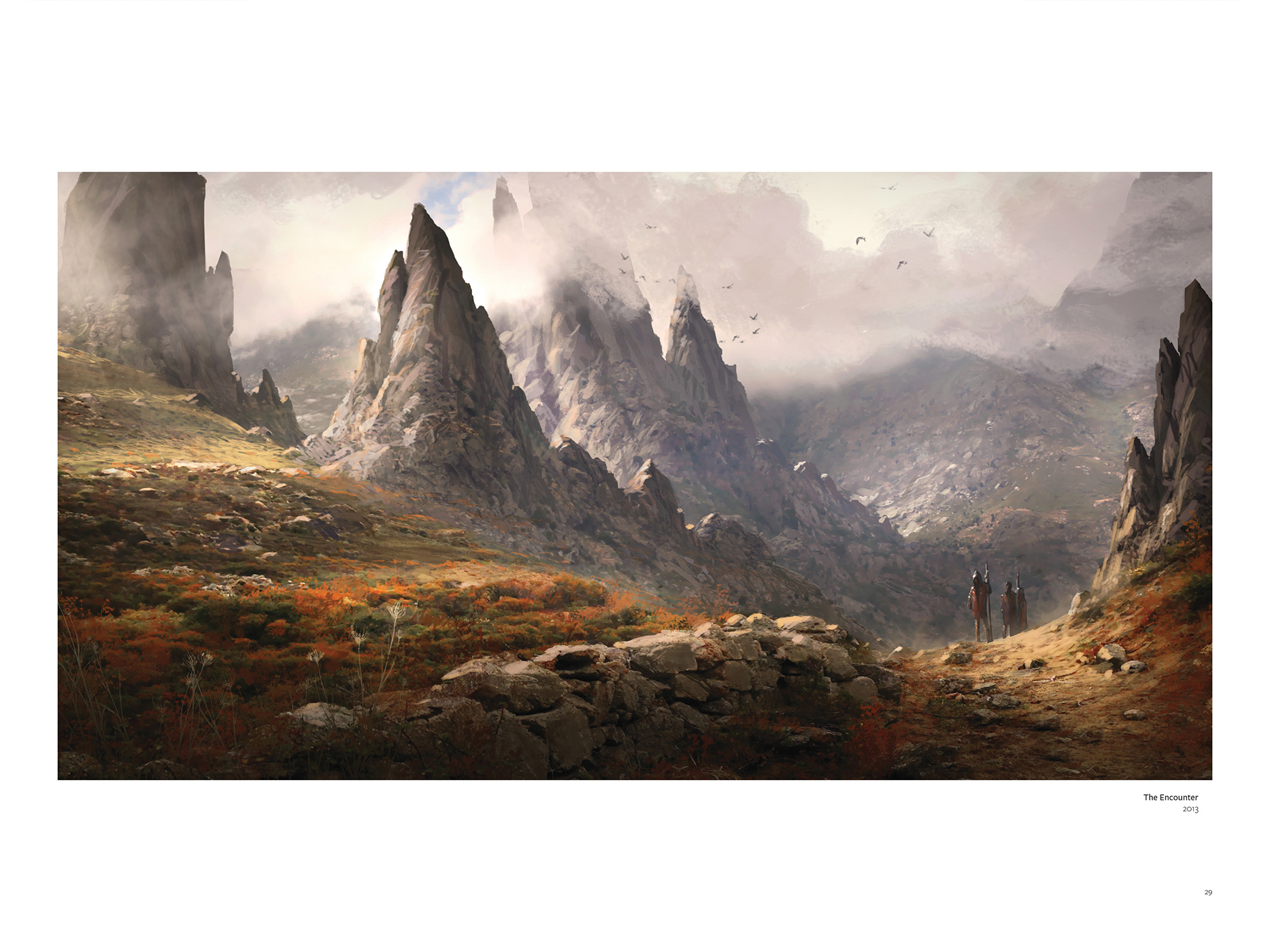 Worlds de Raphael Lacoste. Peinture numérique d'une terre de légende.