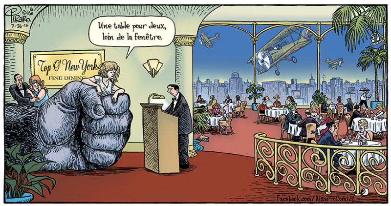 Bizarro, un excellent cadeau pour papa (fête des pères). Humour de King Kong.