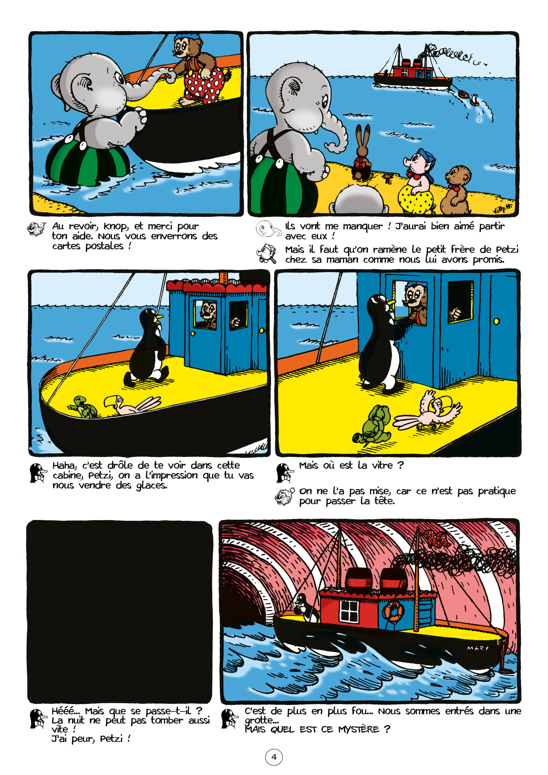 Les personnages sont sur un bateau.