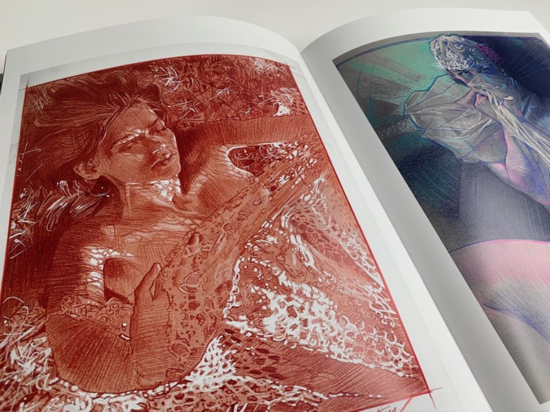 2838 Muse : exploration of the female form par James Martin. Dessins de femmes en couleur.