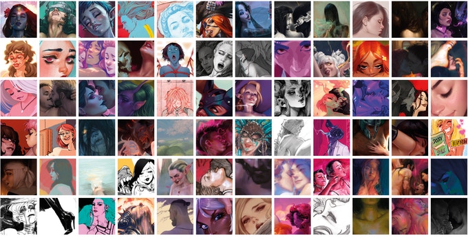 Le livre Hardcover. Cet artbook érotique est un recueil d'œuvres réalisées par un collectif d'artistes.