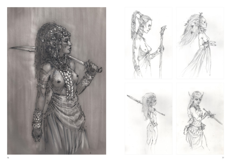 Image de l'artbook Daya de Daniel Landerman. Femmes mystiques.