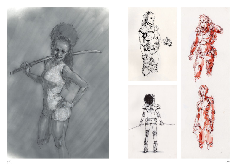 caurette-artbook-daya-daniel-landerman-warrior-women Daya de Daniel Landerman. Dessins de femmes combattantes.