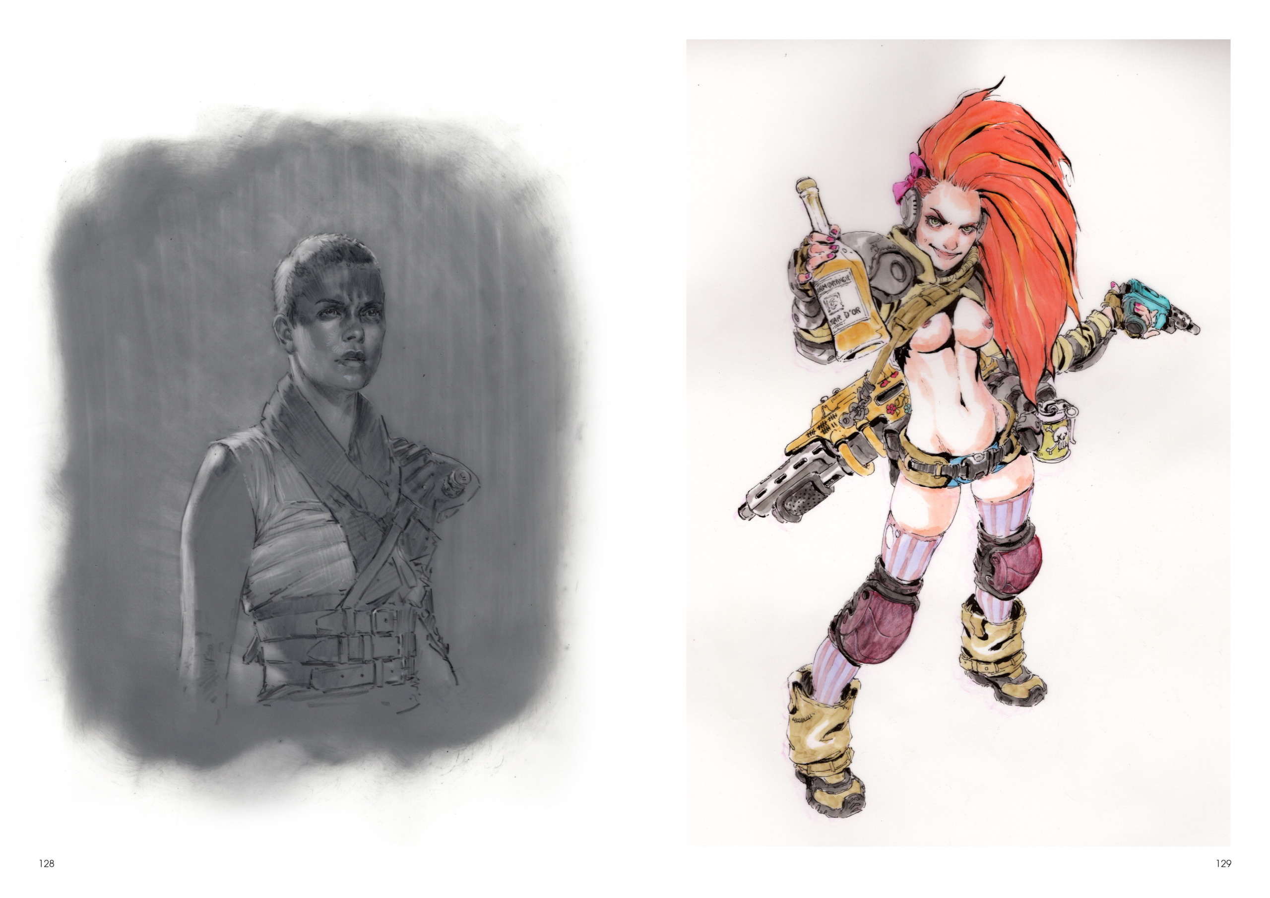 Daya de Daniel Landerman. Dessin de Charlize Theron dans Madmax.