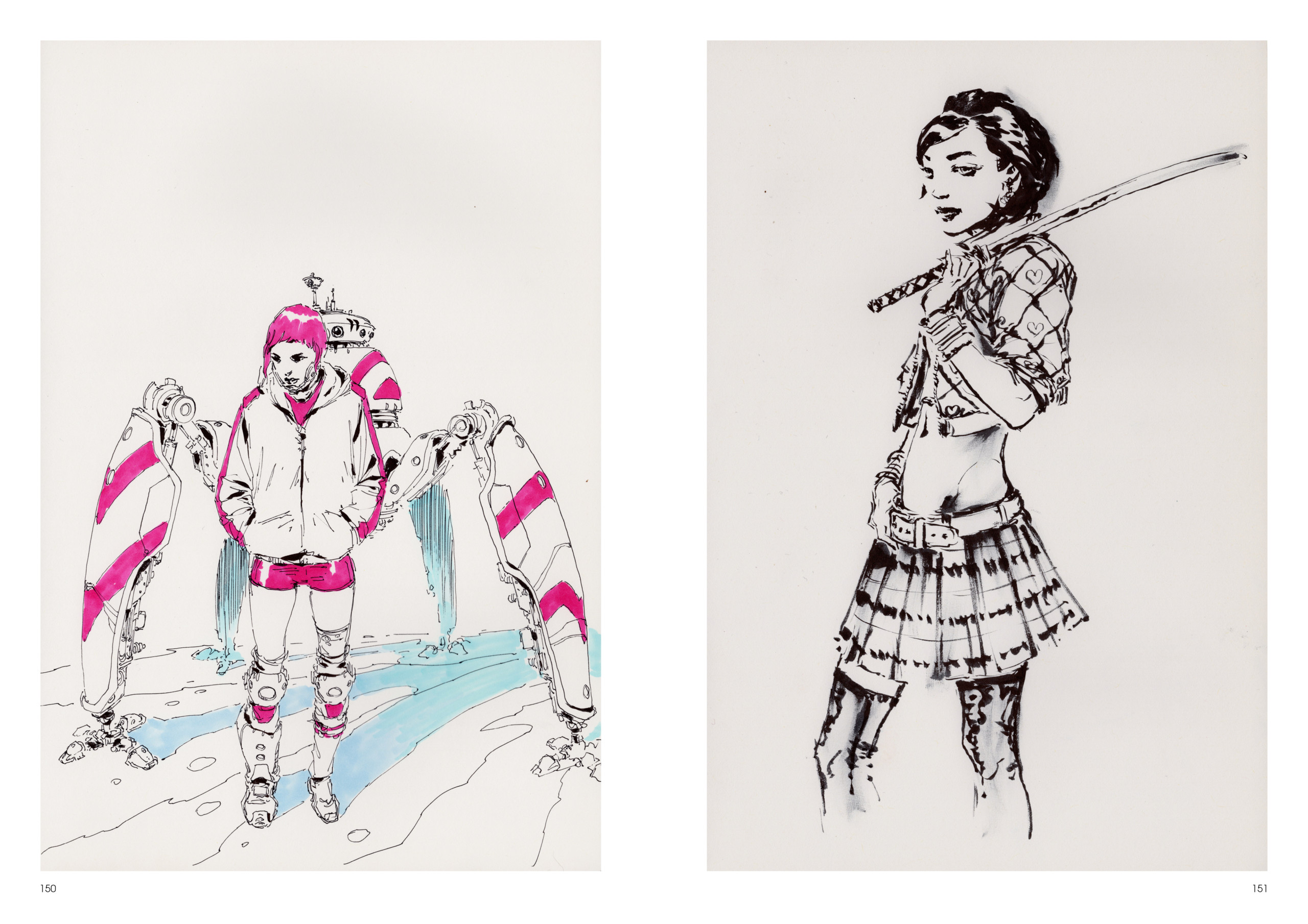 Image de l'artbook Daya de Daniel Landerman. Badass girls.