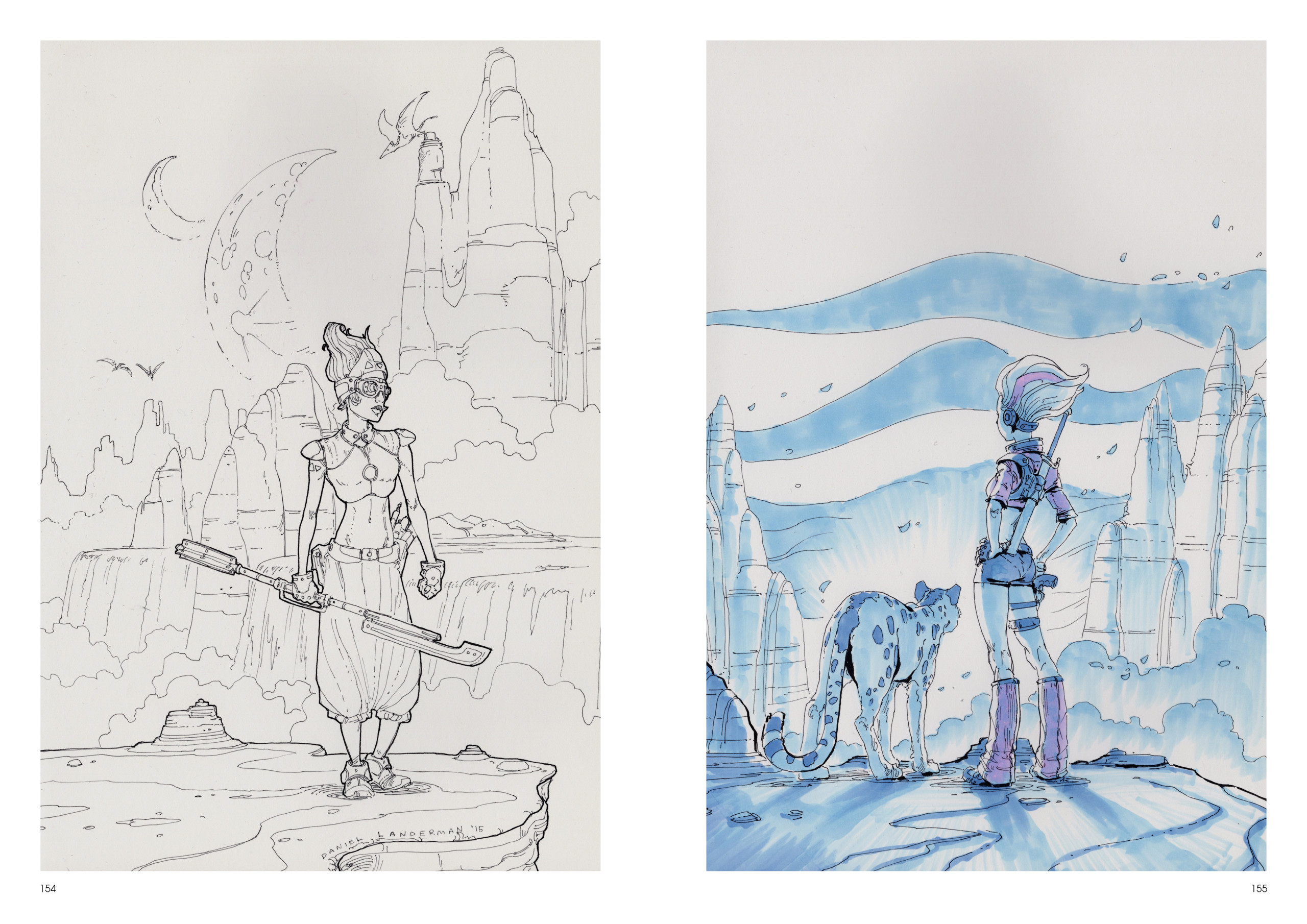 Image de l'artbook Daya de Daniel Landerman. A la découverte d'un nouveau monde.