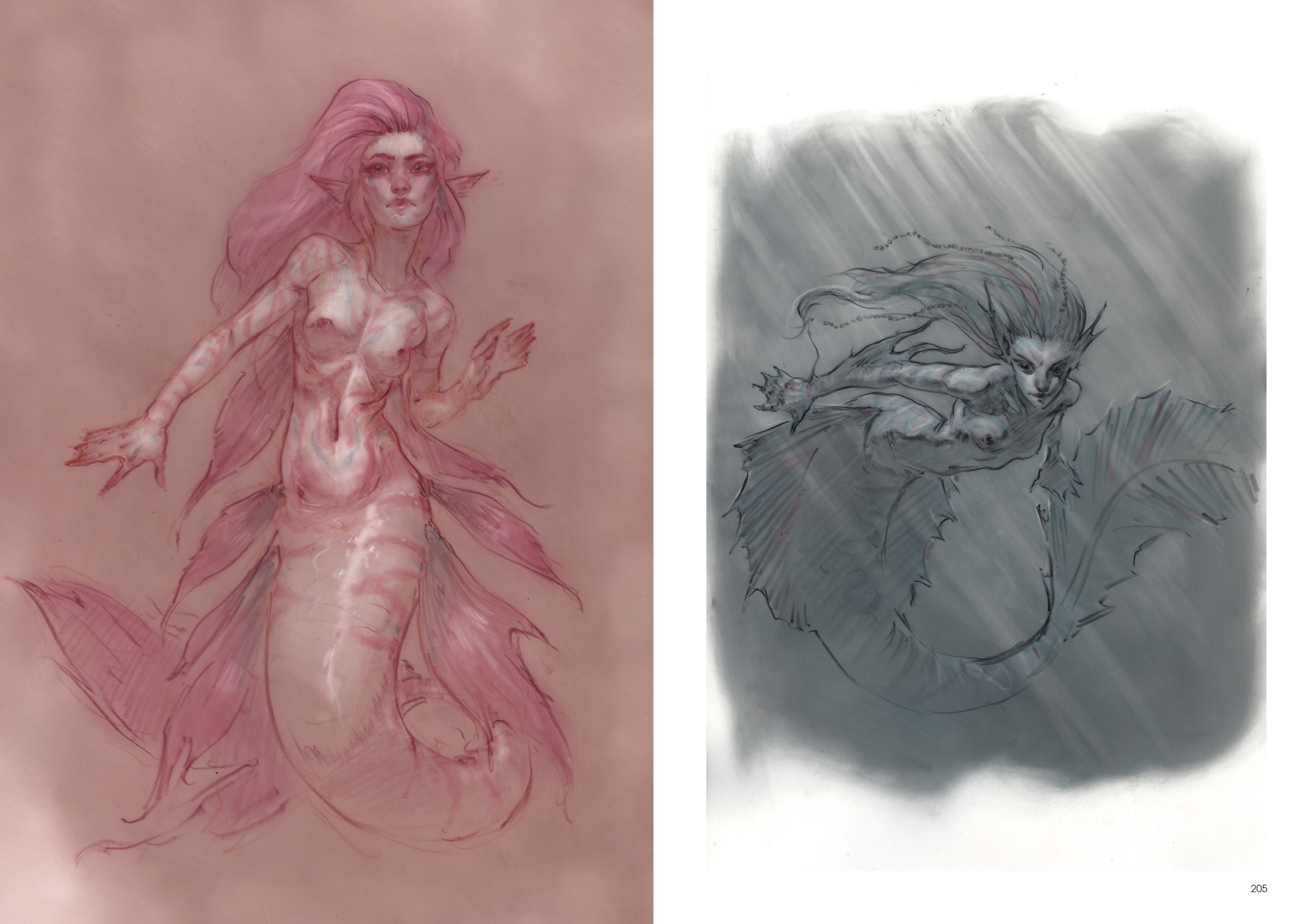 Femmes sirènes mystérieuses et magiques.