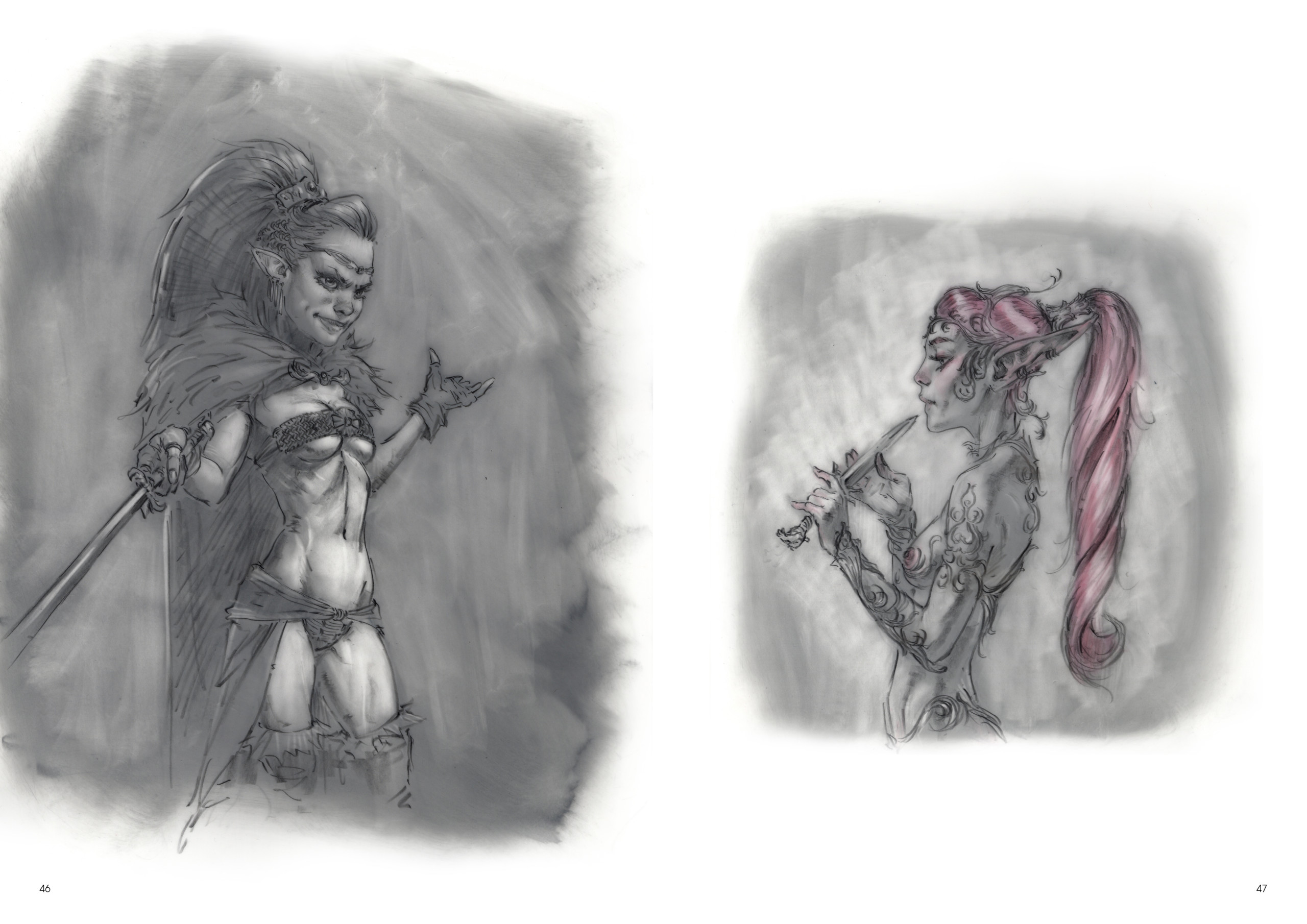 Daya de Daniel Landerman. Dessins de petites chasseresses.