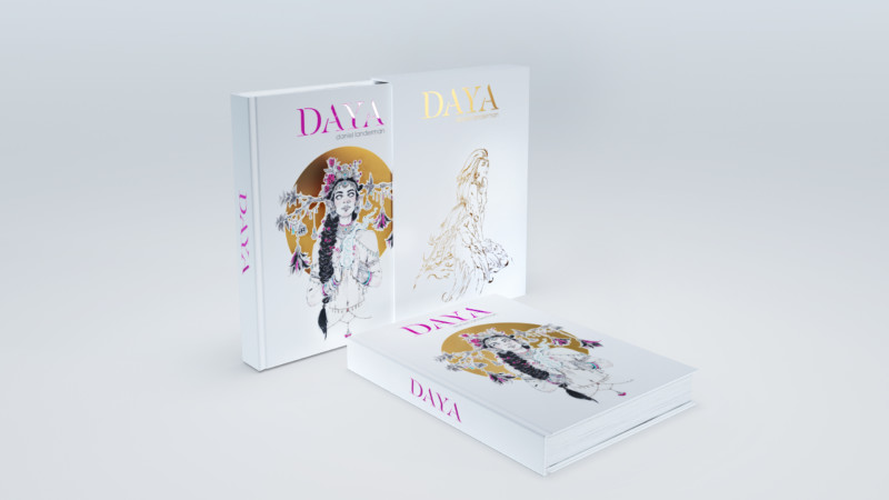 caurette-artbook-daya-daniel-landerman-render-white Image de l'artbook Daya de Daniel Landerman. Le livre avec son coffret.