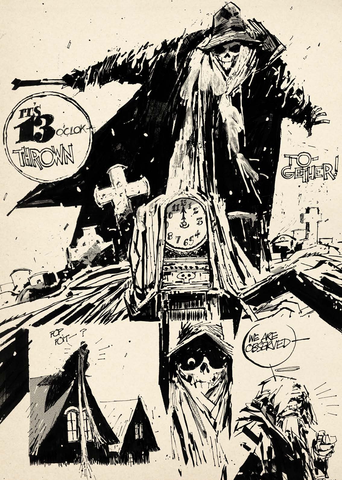 La mort nous surveille comme un épouvantail dans la nuit.