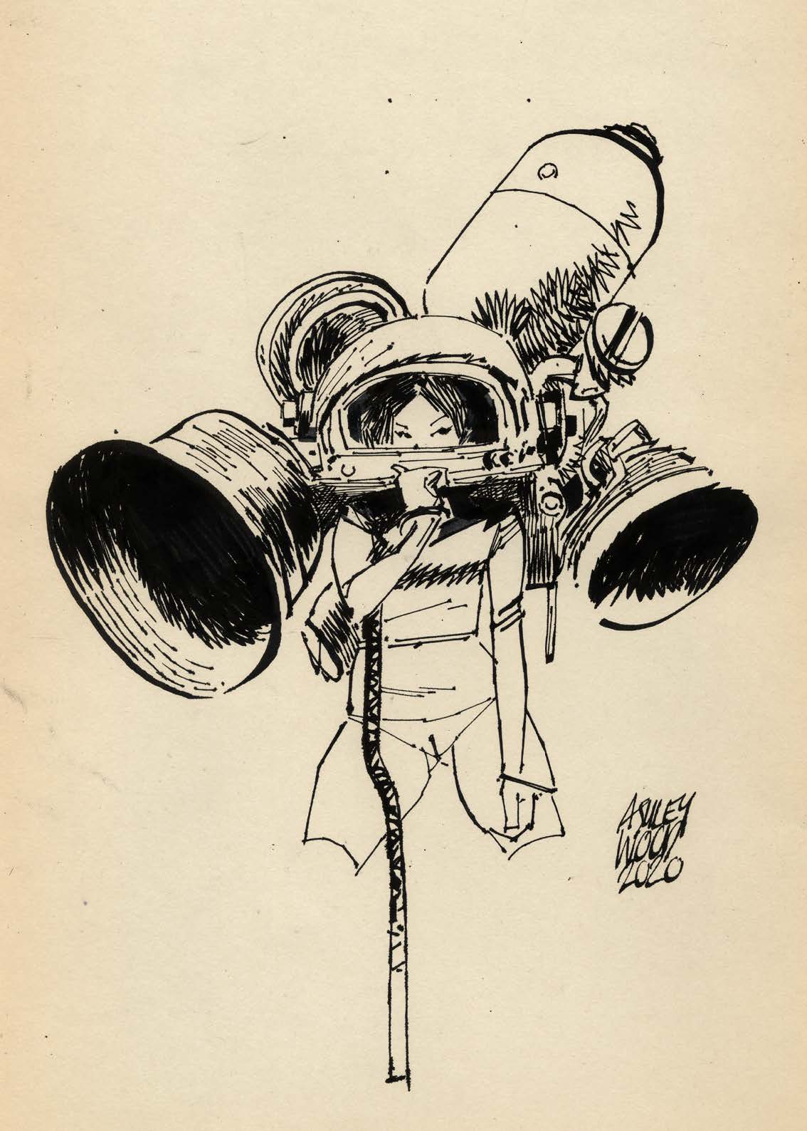 2021 01 18_awdxlblackonlineweb_Page_056 Une femme enfile son casque à propulsion.