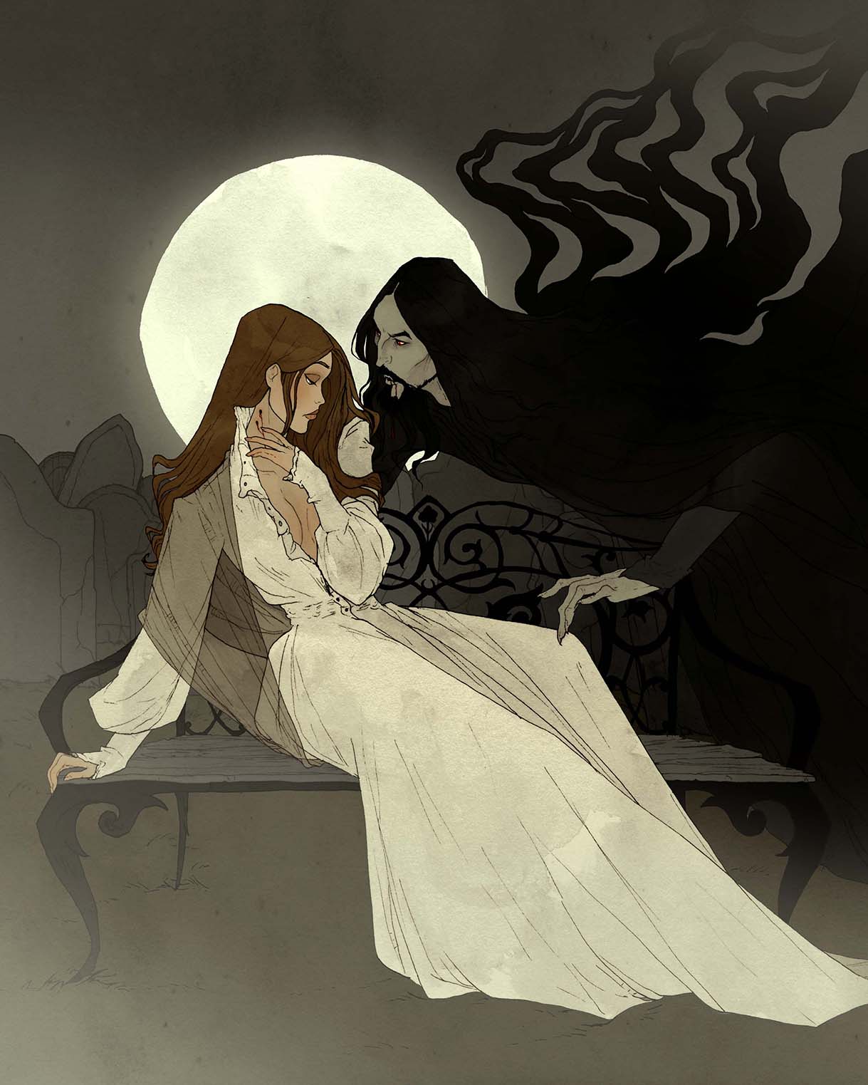 Crimson d'Abigail Larson : "month of fear blindness - lucy dracula trance"