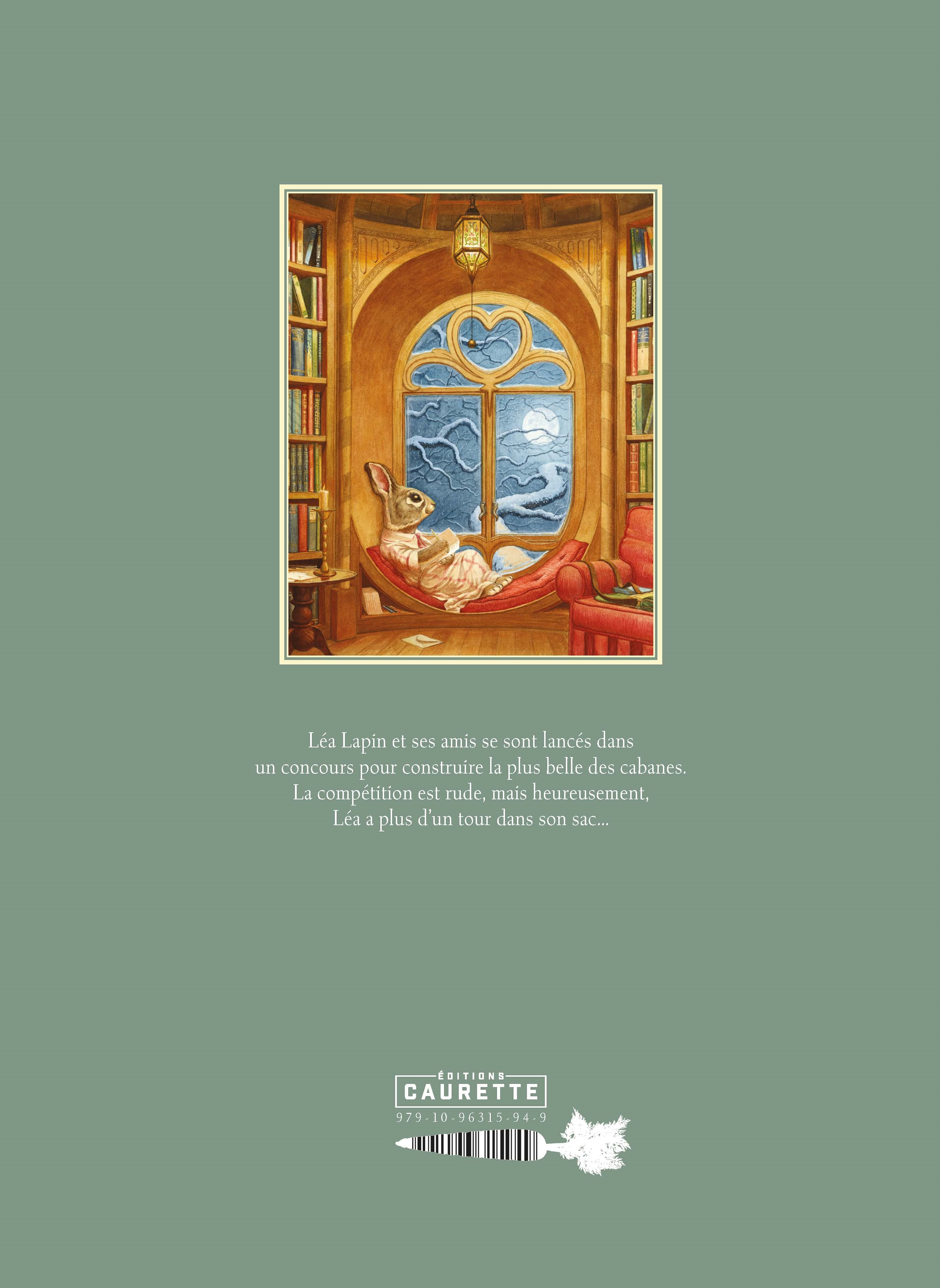 La quatrième de couverture de l'album pour enfants Léa Lapin.