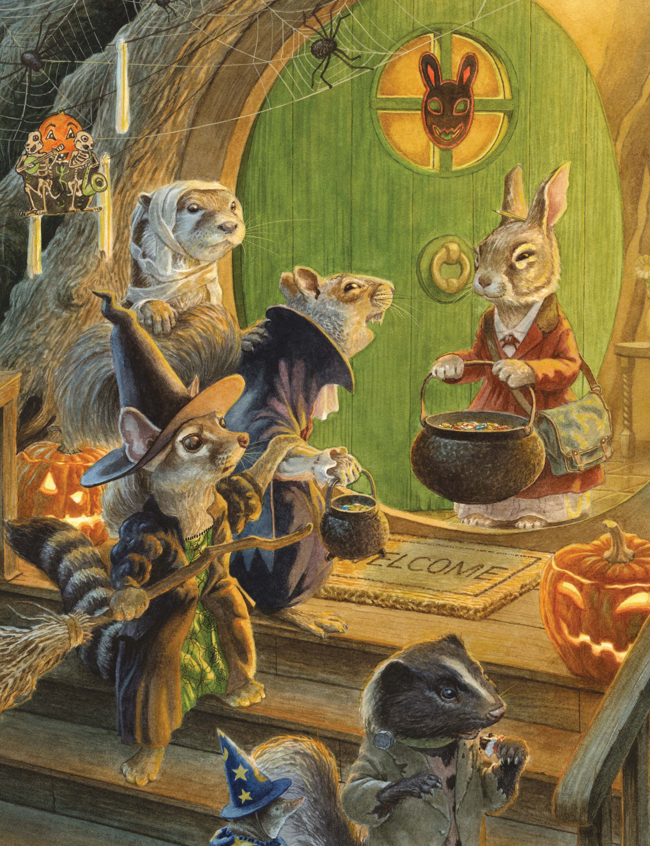 Les personnages fêtent Halloween !