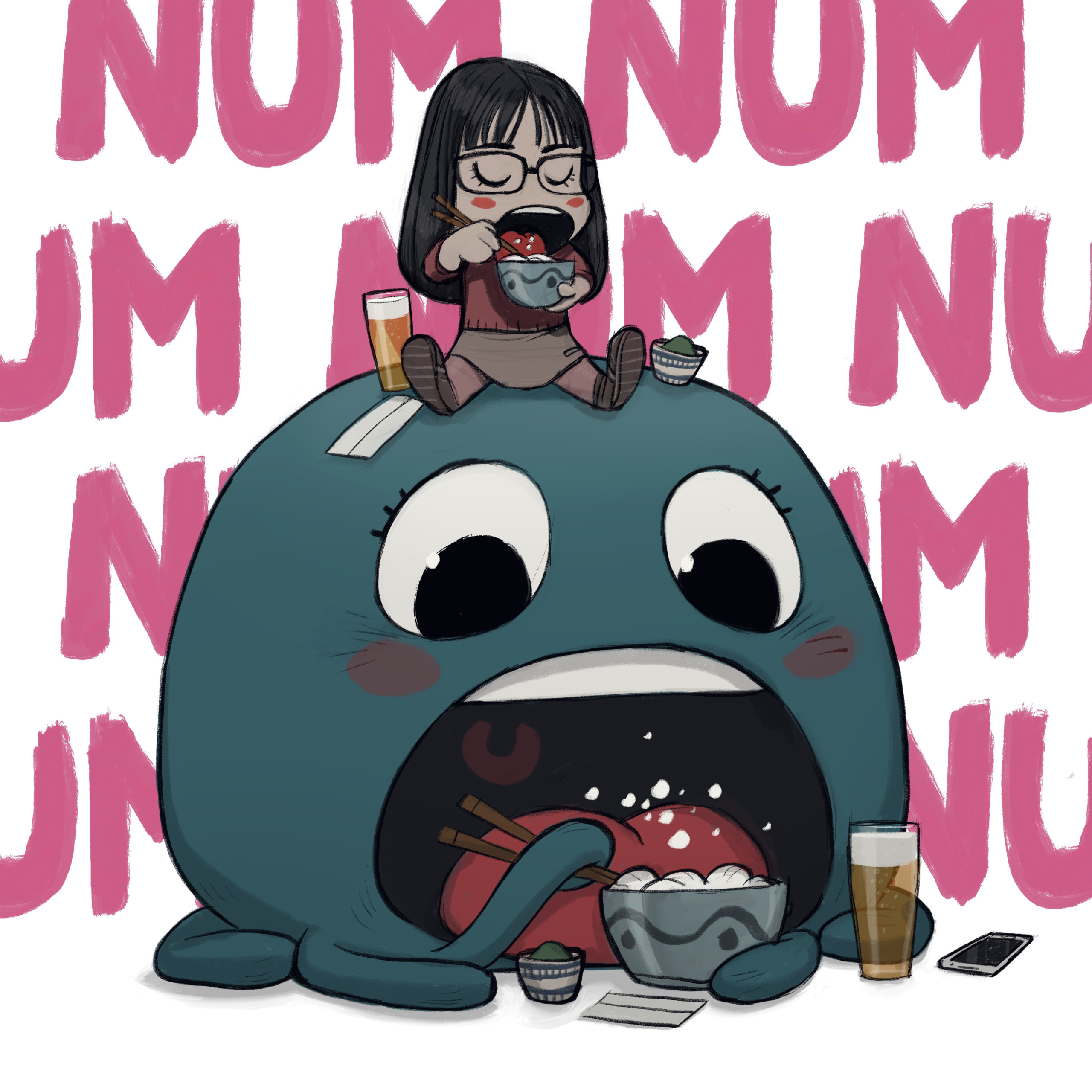 Gürlz : une petite fille et son monstre adorable.