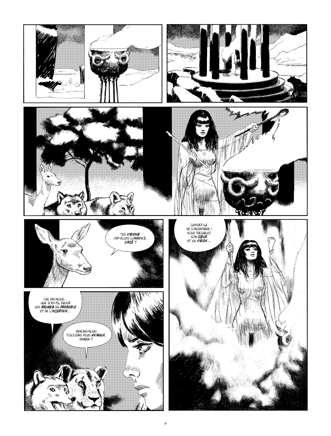 Circé la magicienne, sorts et visions