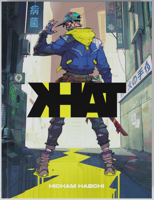 Couverture de Khat de Hicham Habchi, un artiste marocain passionné de bandes dessinées et de jeux vidéos.