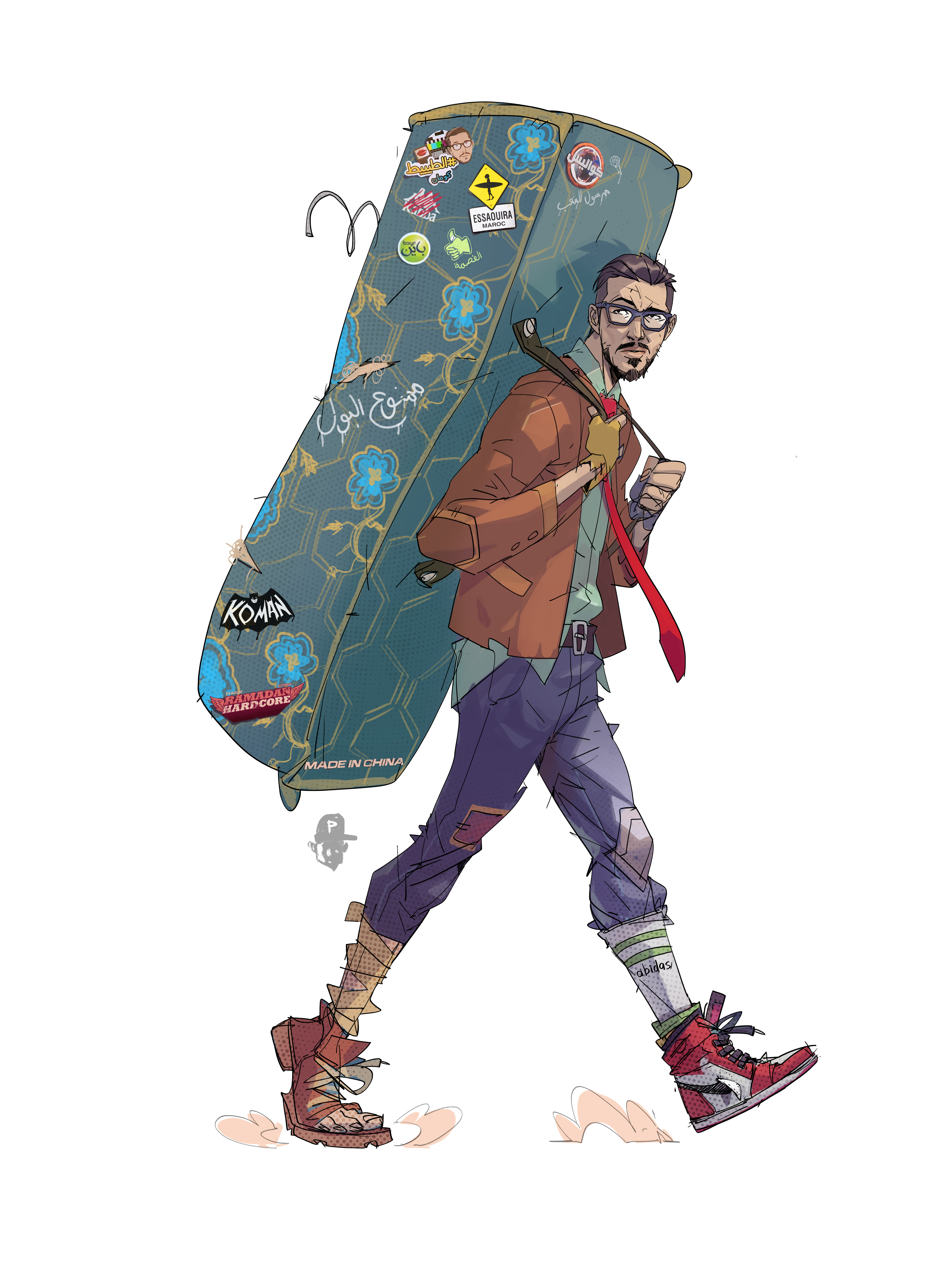 Extrait de Khat de Hicham Habchi, un artiste marocain passionné de bandes dessinées et de jeux vidéos.