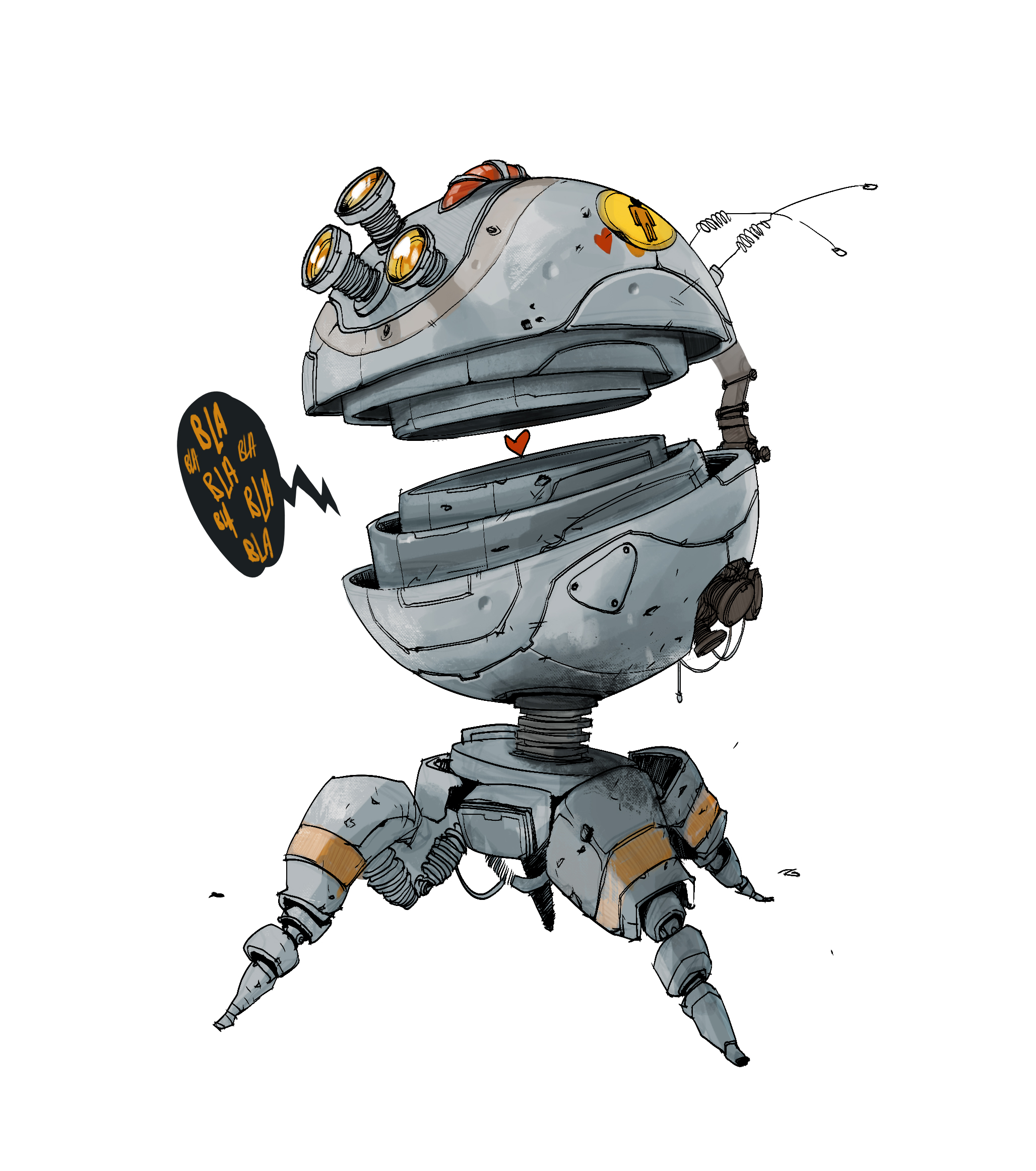 Un personnage de femme viking de Khat de Hicham Habchi, un artiste marocain passionné de bandes dessinées et de jeux vidéos.