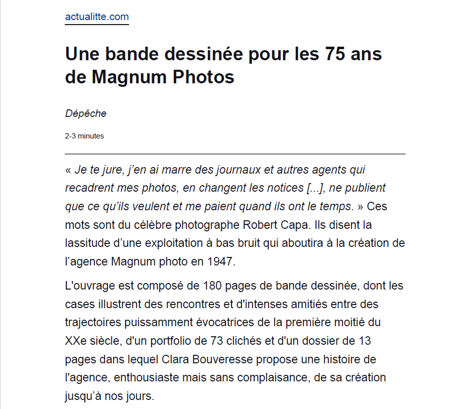 Magnum Génération(s)