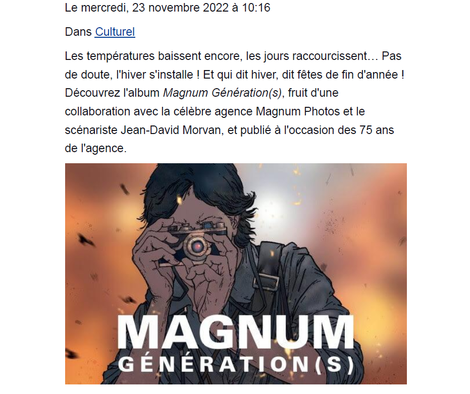 Magnum Génération(s)