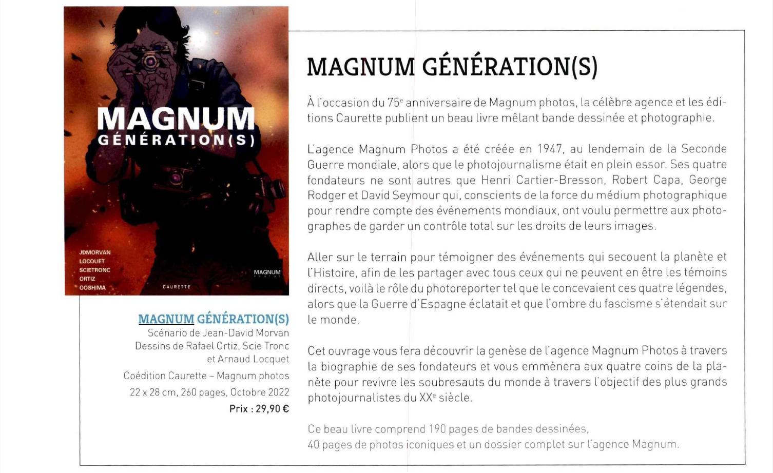 Magnum Génération(s)