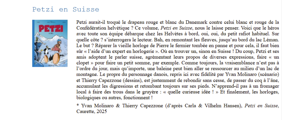 Presse Petzi en Suisse